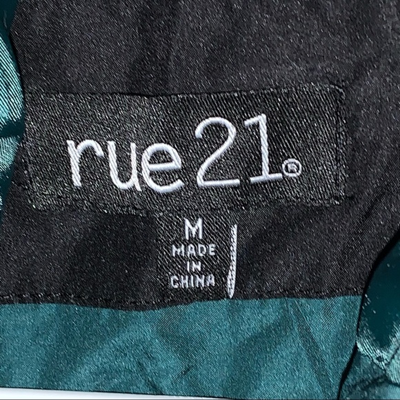 Rue 21 Legendary Green White and Black Jacket Size Medium - Picture 6 of 7